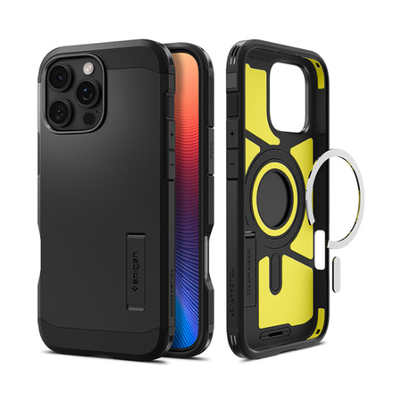 Spigen Tough Armor Mag MagSafe - Etui do iPhone 16 Pro (Czarny) (ACS08146)