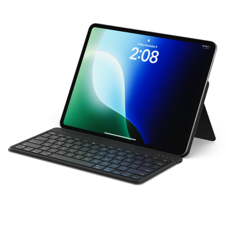 Satechi OntheGo Keyboard - bezprzewodowa klawiatura do trzech urządzeń z podstawką na smartfon/tablet (black) (ST-KOTGK-EN)