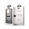 Karl Lagerfeld Liquid Glitter NFT Choupette Head - Etui iPhone 14 Pro (czarny) (KLHCP14LLNCHCK)