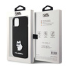 Karl Lagerfeld Silicone Choupette Metal Pin - Etui iPhone 15 Plus (czarny) (KLHCP15MSMHCNPK)