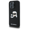 Karl Lagerfeld Silicone Double Heads Print MagSafe - Etui iPhone 16 Pro Max (czarny) (KLHMP16XSKCHPPLK)
