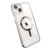 Speck Gemshell Grip + MagSafe - Etui do iPhone 15 Plus / iPhone 14 Plus (Clear / Chrome Finish) (150512-3223)