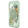 Guess IML Flower & Tonal Circle MagSafe - Etui iPhone 16 (zielony) (GUHMP16SHFWBDCEN)