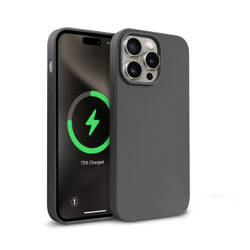 Crong Color Cover Magnetic - Etui iPhone 15 Pro Max MagSafe (tytanowy) (CRGCOLRMIP1567PTTN)