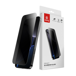 Crong Privacy 3D Armour Glass - Hartowane szkło prywatyzujące iPhone 16 Pro (CRGP3DAGIP1663P)