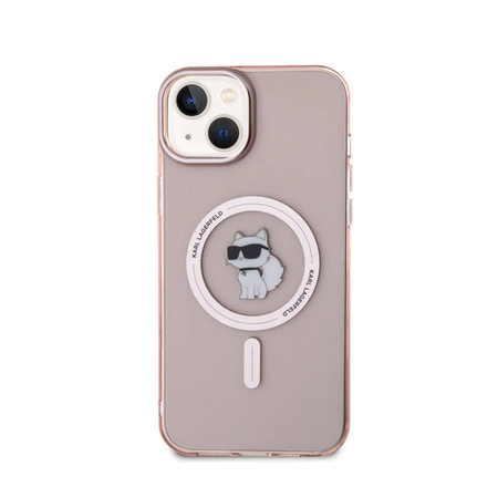 Karl Lagerfeld IML Choupette MagSafe - Etui iPhone 15 Plus (różowy) (KLHMP15MHFCCNOP)