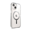 Speck Gemshell Grip + MagSafe - Etui do iPhone 16e / iPhone 15 / iPhone 14 / iPhone 13 (Clear / Chrome Finish) (150494-3223)