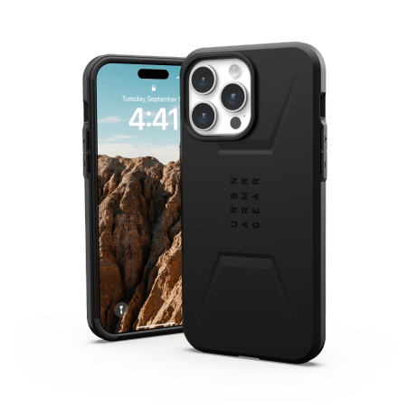UAG Civilian Magsafe - obudowa ochronna do iPhone 15 Pro Max kompatybilna z MagSafe (black) (114295114040)