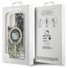 Hello Kitty Liquid Glitter Fever MagSafe - Etui iPhone 16 (czarny / złoty) (HKHMP16SLGDIK)