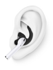KeyBudz EarBuddyz - silikonowe nakładki do AirPods 1/2, EarPods (black) (RT_EB_BLK)