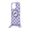 Karl Lagerfeld IML Crossbody Monogram Karl & Choupette Head MagSafe - Etui iPhone 15 Pro Max (fioletowy) (KLHMP15XHCKCKLCU)
