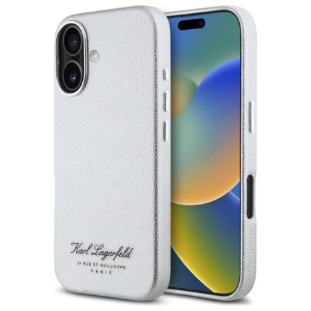 Karl Lagerfeld Hotel RSG - Etui iPhone 16 (szary) (KLHCP16SPGWCMKHG)