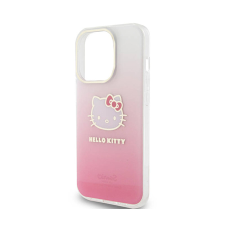 Hello Kitty IML Gradient Electrop Kitty Head - Etui iPhone 14 Pro Max (różowy) (HKHCP14XHDGKEP)