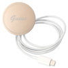 Guess Bundle Pack MagSafe 4G - Zestaw etui + ładowarka MagSafe iPhone 13 Pro (brązowy/złoty) (GUBPP13LH4EACSW)