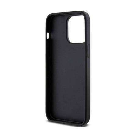 Karl Lagerfeld Gripstand Saffiano Choupette Pins - Etui iPhone 13 Pro Max (czarny) (KLHCP13XGSACHPK)