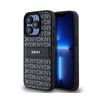 DKNY Leather Mono Stripe & Metal Logo - Etui iPhone 15 Pro Max (czarny) (DKHCP15XPRTHSLK)