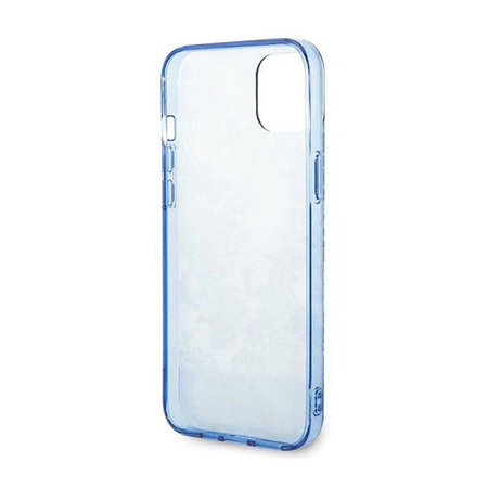 Guess Porcelain Collection - Etui iPhone 14 Plus (niebieski) (GUHCP14MHGPLHB)