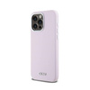 DKNY Liquid Silicone Small Metal Logo MagSafe - Etui iPhone 14 Pro Max (różowy) (DKHMP14XSMCHLP)