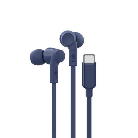 Belkin Przewodowe słuchawki douszne USB-C, niebieskie (G3H0002HQBLV2)