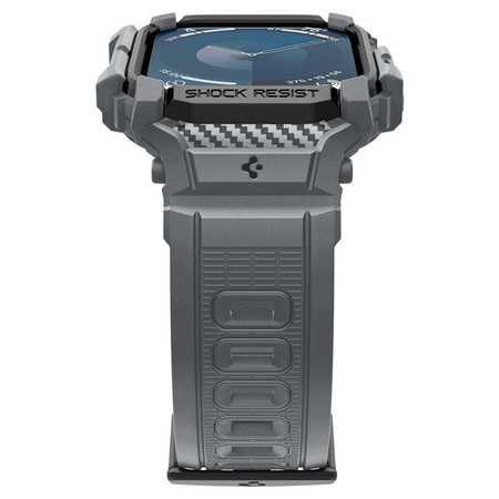 Spigen Rugged Armor Pro - Pasek z obudową do Apple Watch 10 46 mm (Dark Grey) (ACS08605)