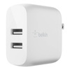 Belkin Podwójna ładowarka sieciowa 2 x 12W USB-A - biała (WCB002VFWH)