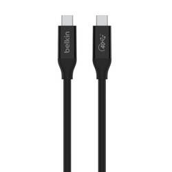 Belkin kabel USB4 USB-C/USB-C 100W Power Delivery 0.8m - czarny  (INZ001bt0.8MBK)