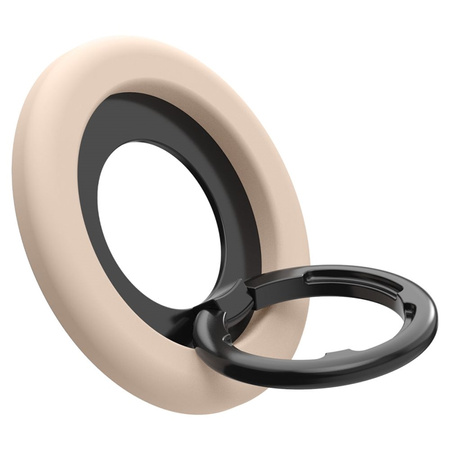 Spigen Nano Pop MagSafe Phone Ring - Magnetyczny uchwyt na palec z funkcją podstawki (Coconut Beige) (AMP09031)