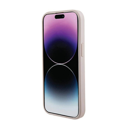 Guess Saffiano MagSafe - Etui iPhone 15 Plus (różowy) (GUHMP15MPSAHMCP)
