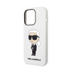 Karl Lagerfeld Silicone NFT Ikonik - Etui iPhone 14 Pro Max (biały) (KLHCP14XSNIKBCH)