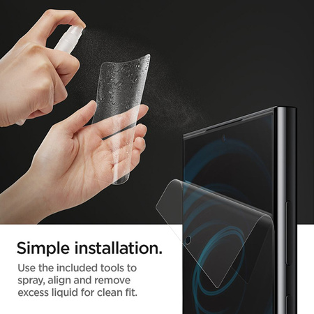 Spigen Neo Flex 2-Pack - Folia ochronna 2 szt. do Samsung Galaxy S24 Ultra (Przezroczysty) (AFL07494)
