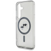 Karl Lagerfeld Button Karl & Choupette Heads Printed Logo MagSafe - Etui Samsung Galaxy S25 (czarny) (KLHMS25SHLSKCK)