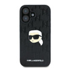 Karl Lagerfeld Monogram Karl Head Pin - Etui iPhone 16 (czarny) (KLHCP16SPGKLKIPK)
