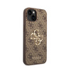 Guess 4G Big Metal Logo - Etui iPhone 15 / 14 / 13 (brązowy) (GUHCP15S4GMGBR)