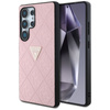 Guess Hot Stamp 4G Pattern Triangle Metal Logo - Etui Samsung Galaxy S25 Ultra (różowy) (GUHCS25LPGP4STRP)