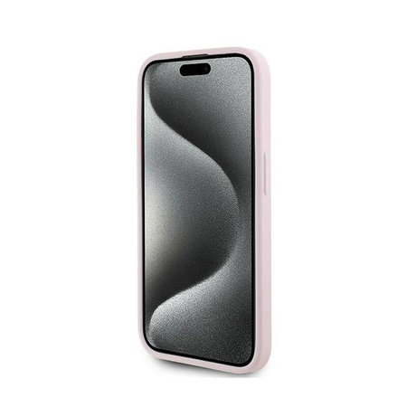 Karl Lagerfeld Diagonal Quilted Script - Etui iPhone 15 Pro Max (różowy) (KLHCP15XPQDSMGP)