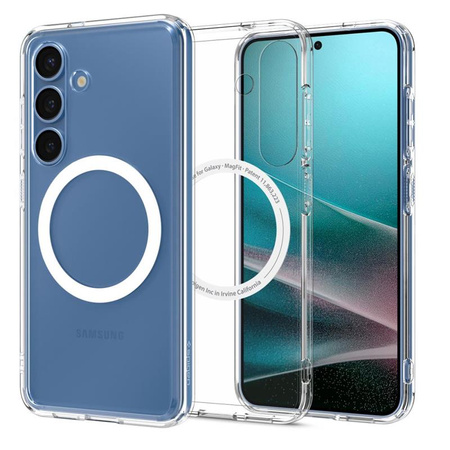 Spigen Ultra Hybrid Mag MagSafe - Etui do Samsung Galaxy S25+ (Clear White) (ACS08981)