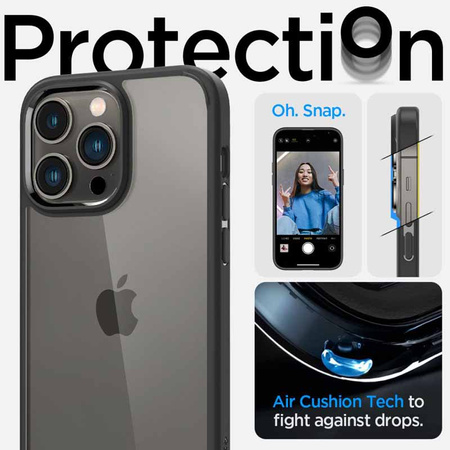 Spigen Ultra Hybrid -  Etui do iPhone 14 Pro (Czarny) (ACS04961)
