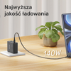 Unitek Kabel zasilający USB-C - MagSafe 3 140W 1 m  - czarny (C14121BK-1M)