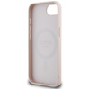 Guess Grained Ring MagSafe - Etui do iPhone 16e (różowy) (GUHMPSE4PGHSMMP)