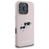 Karl Lagerfeld Silicone Double Heads Print MagSafe - Etui iPhone 16 Pro Max (różowy) (KLHMP16XSKCHPPLP)