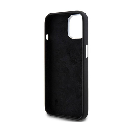 BMW Signature Liquid Silicone MagSafe - Etui iPhone 15 (czarny) (BMHMP15SSILBK2)