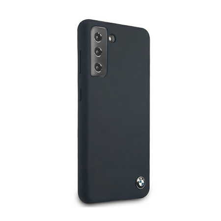BMW Silicone Signature Logo - Etui Samsung Galaxy S21+ (granatowy) (BMHCS21MSILNA)