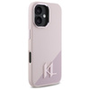 Karl Lagerfeld Silicone Shadow Metal Initial MagSafe - Etui iPhone 16 (różowy) (KLHMP16SSCMKMPCP)