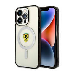 Ferrari Outline Magsafe - Etui iPhone 14 Pro (Przezroczysty) (FEHMP14LURKT)