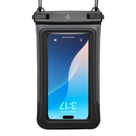 Spigen A611P Universal Waterproof Float Case 2-Pack - Etui wodoodporne do smartfonów do 6.9" (2 sztuki) (Matte Black) (ACS09348)