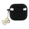 Guess Silicone 4G Charm - Etui AirPods 4 (czarny) (GUA4LECG4K)