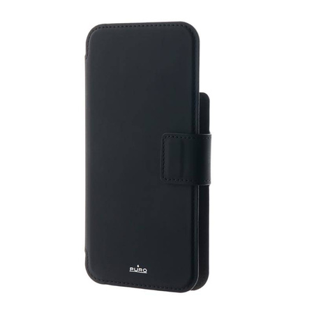 PURO Folio MagSafe Case – Etui iPhone 15 Plus / 14 Plus / 12 Pro Max (czarny) (PUIP67MAGFOLIOBLK)