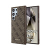 Guess 4G Metal Gold Logo - Etui Samsung Galaxy S24 Ultra (brązowy) (GUHCS24LG4GFBR)