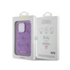 Guess Leather 4G Stamped - Etui iPhone 15 Pro (fioletowy) (GUHCP15LP4EPMU)