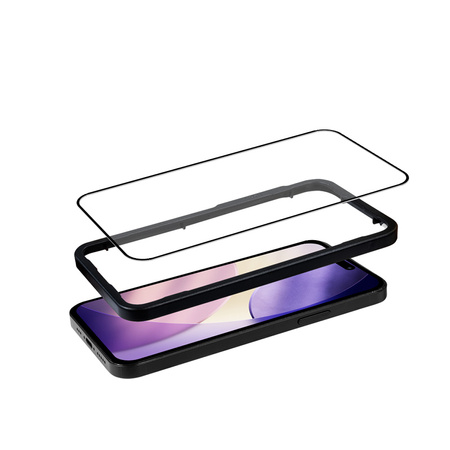 Crong 3D Armour Glass - Szkło hartowane iPhone 17 + ramka instalacyjna (CRG3DAGIP1763)